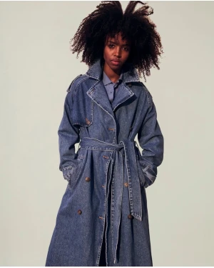 Trenchcoat i denim